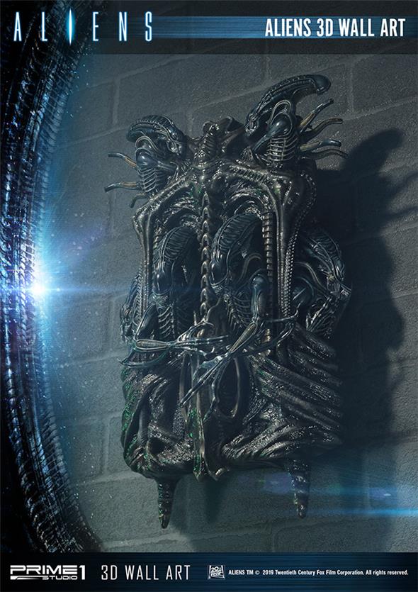 ALIENS 3D WALL ART STATUE