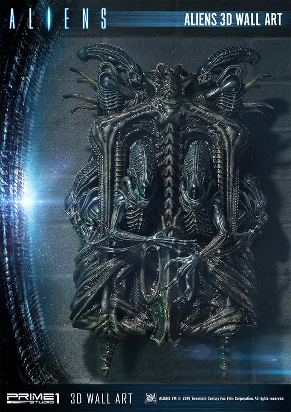 ALIENS 3D WALL ART STATUE