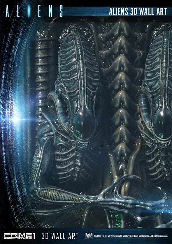 ALIENS 3D WALL ART STATUE