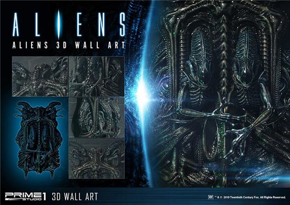 ALIENS 3D WALL ART STATUE