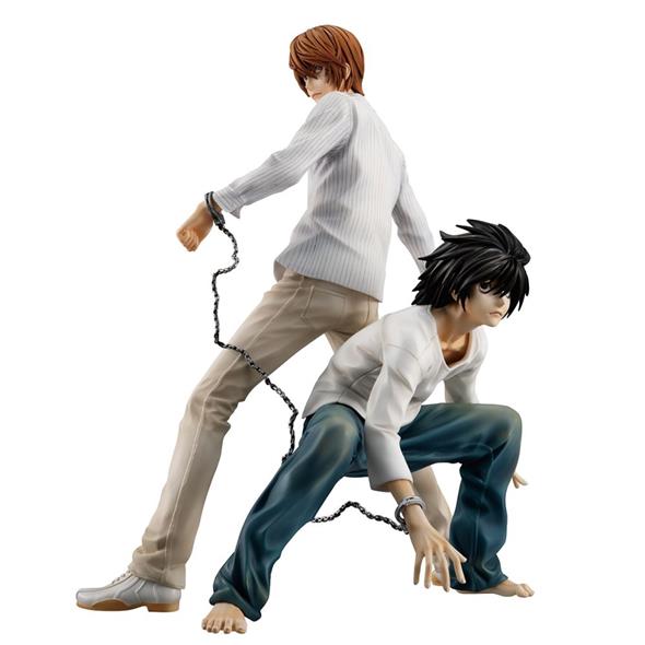 DEATH NOTE - YAGAMI RAITO & L GEM STATUE