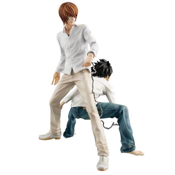 DEATH NOTE - YAGAMI RAITO & L GEM STATUE