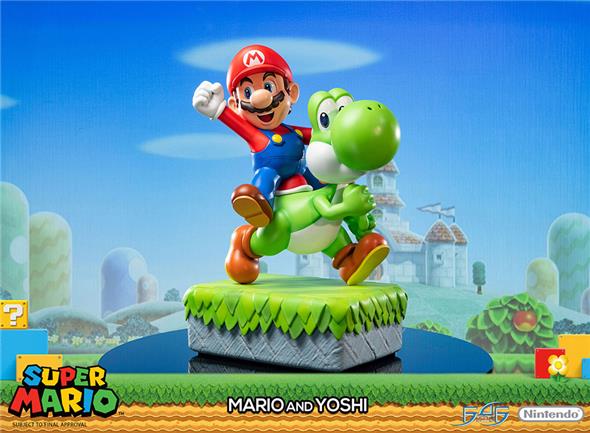 SUPER MARIO AND YOSHI STATUE