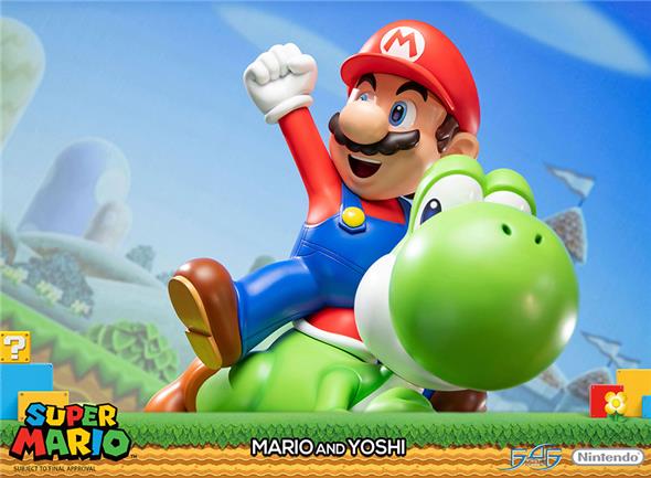 SUPER MARIO AND YOSHI STATUE