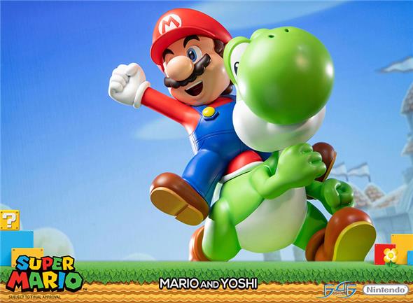 SUPER MARIO AND YOSHI STATUE