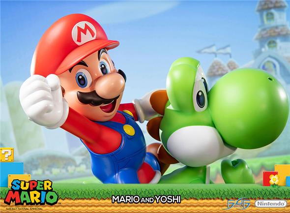 SUPER MARIO AND YOSHI STATUE