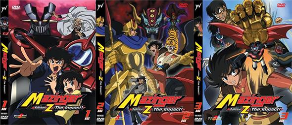 DVD - MAZINGER EDITION Z: THE IMPACT! BOX 1-2-3 (6DVD)