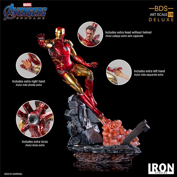 1/10 IRON STUDIOS - AVENGERS ENDGAME IRON MAN MARK85 ART STATUE DLX