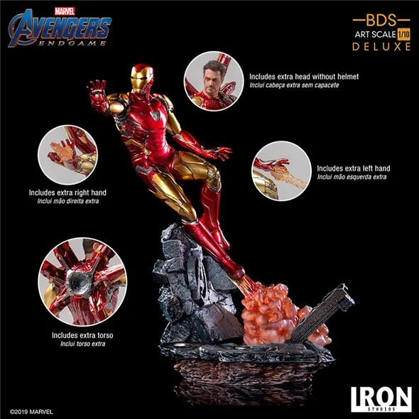 1/10 IRON STUDIOS - AVENGERS ENDGAME IRON MAN MARK85 ART STATUE DLX