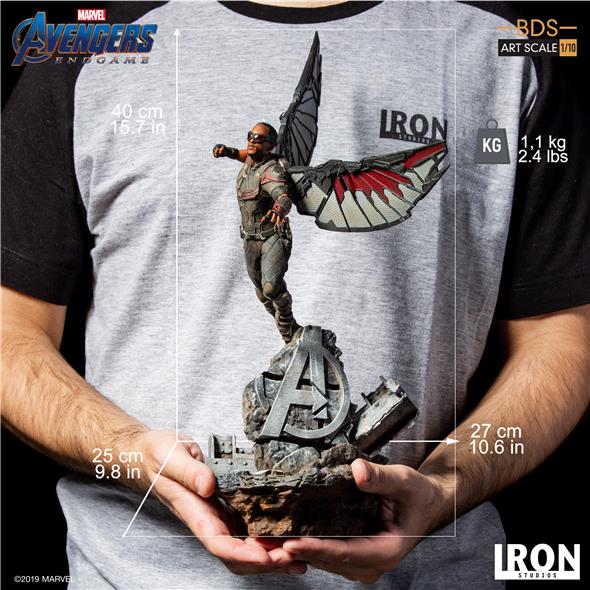 1/10 IRON STUDIOS - AVENGERS ENDGAME FALCON ART STATUE