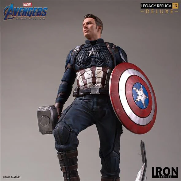 1/4 IRON STUDIOS - AVENGERS ENDGAME CAPT AMERICA DLX STATUE