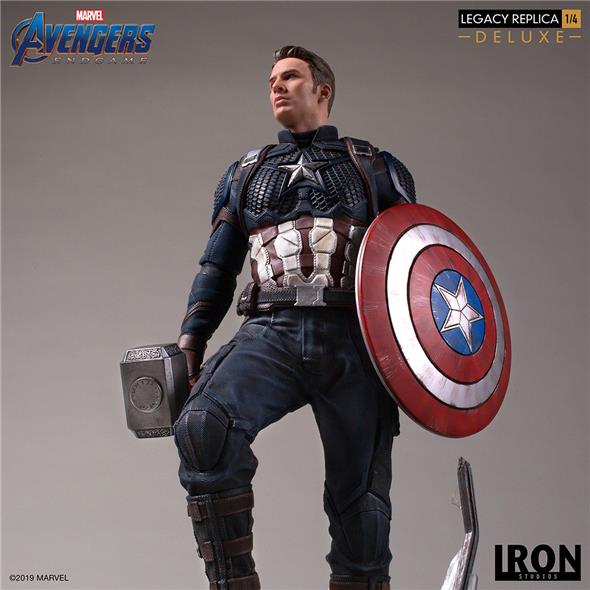1/4 IRON STUDIOS - AVENGERS ENDGAME CAPT AMERICA DLX STATUE
