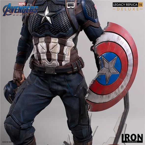 1/4 IRON STUDIOS - AVENGERS ENDGAME CAPT AMERICA DLX STATUE
