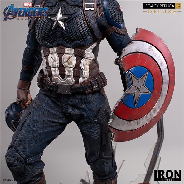 1/4 IRON STUDIOS - AVENGERS ENDGAME CAPT AMERICA DLX STATUE