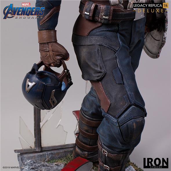 1/4 IRON STUDIOS - AVENGERS ENDGAME CAPT AMERICA DLX STATUE