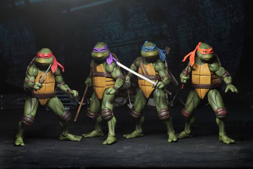 NECA - TMNT 1990 MOVIE AF SET (4)