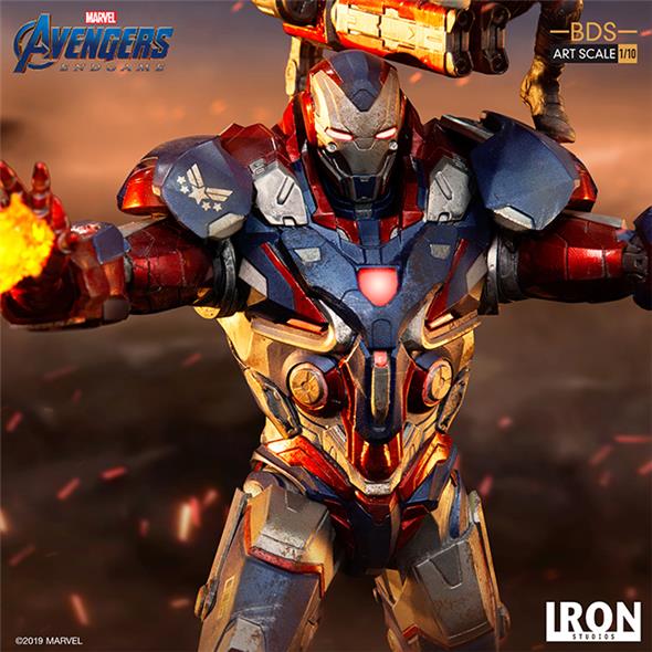 1/10 IRON STUDIOS - AVENGERS ENDGAME IRON PATRIOT & ROCKET STATUE