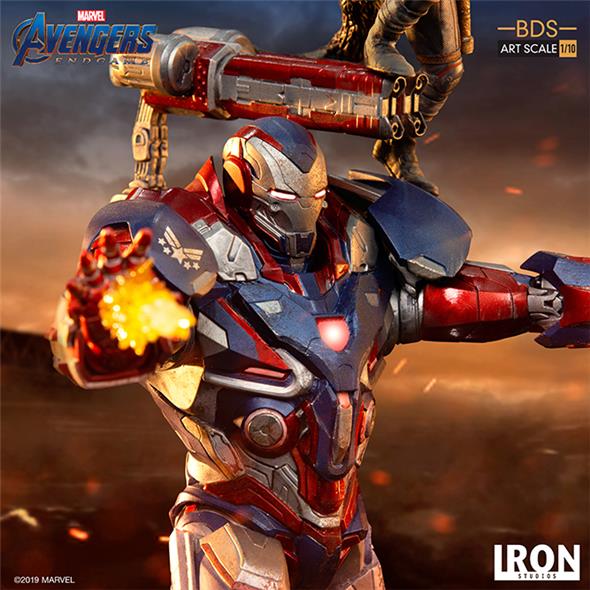 1/10 IRON STUDIOS - AVENGERS ENDGAME IRON PATRIOT & ROCKET STATUE