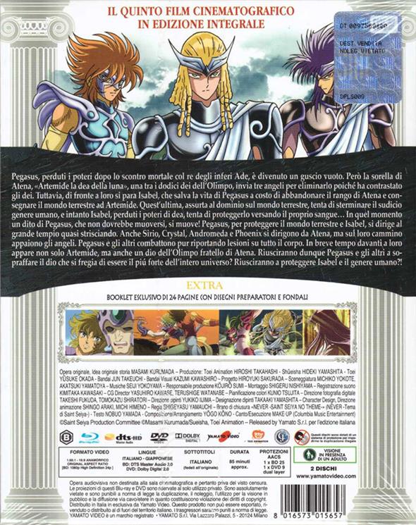 DVD + BLU-RAY - SAINT SEIYA CAVALIERI DELLO ZODIACO QUINTO FILM: LE PORTE DEL PARADISO