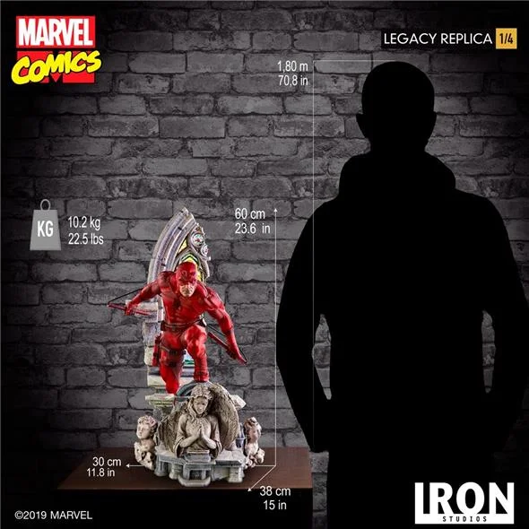 1/4 IRON STUDIOS - DAREDEVIL LEGACY REPLICA STATUE