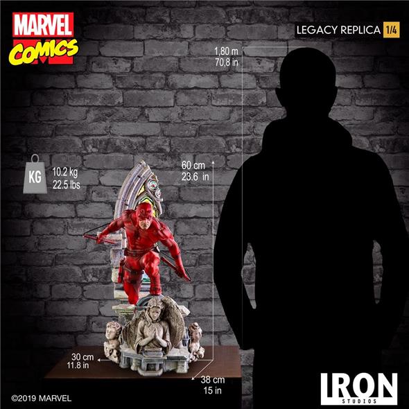 1/4 IRON STUDIOS - DAREDEVIL LEGACY REPLICA STATUE