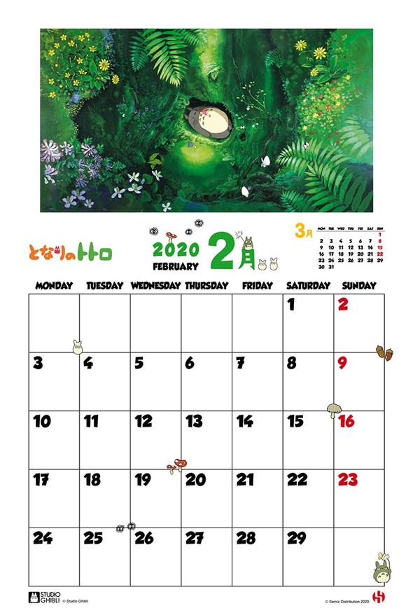 TOTORO 2020 CALENDAR