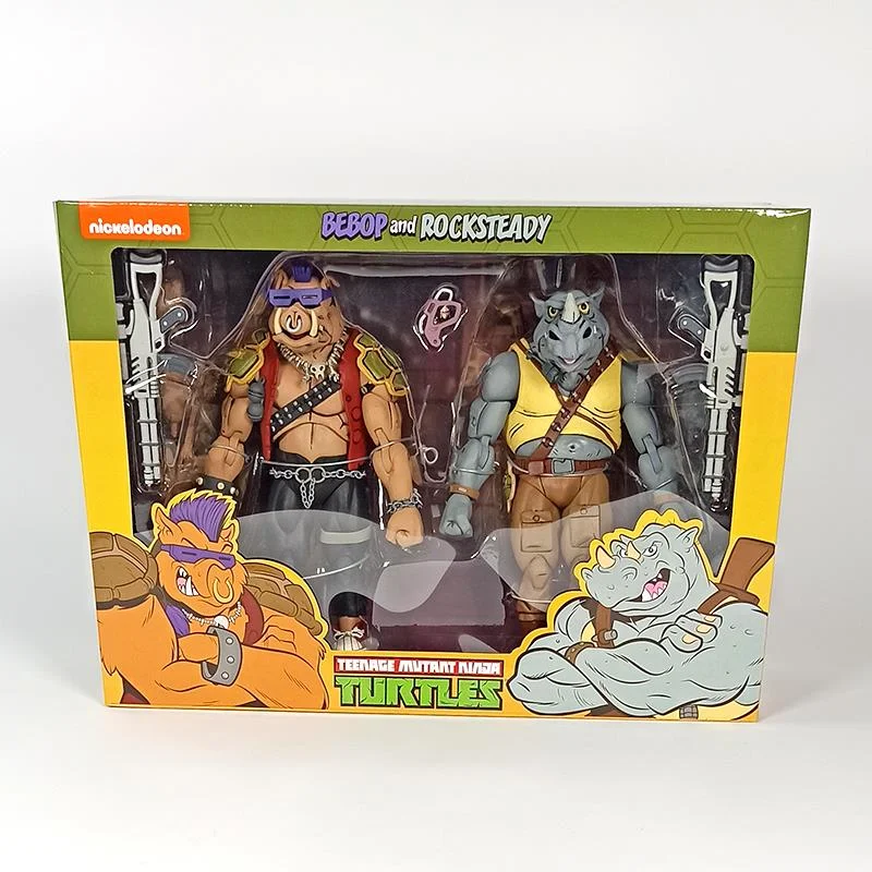 NECA - TMNT CARTOON S.2 ROCKSTEADY & BEBOP 2PK