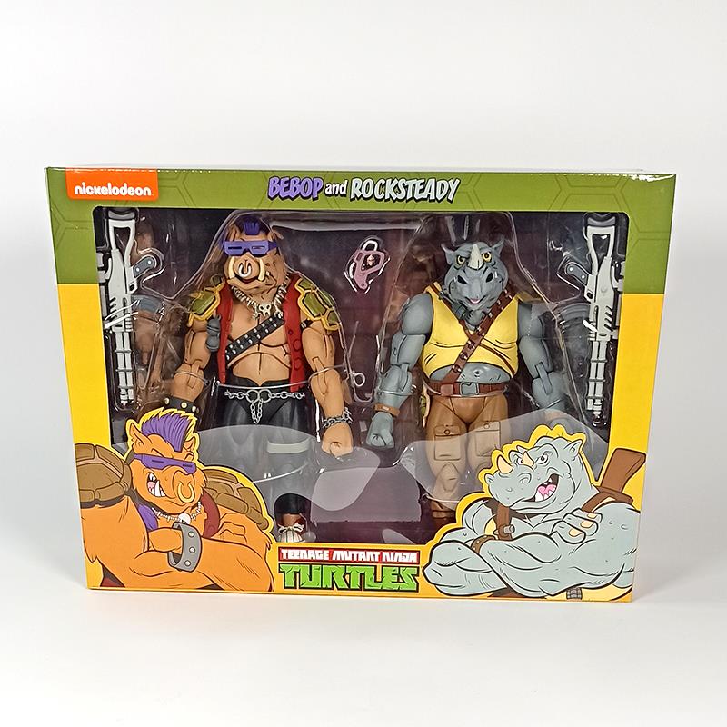 NECA - TMNT CARTOON S.2 ROCKSTEADY & BEBOP 2PK