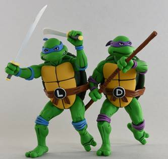 NECA - TMNT CARTOON S2 LEONARDO & DONATELLO 2PK