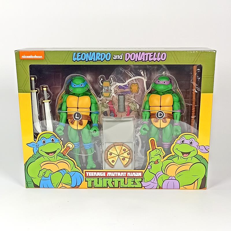 NECA - TMNT CARTOON S2 LEONARDO & DONATELLO 2PK