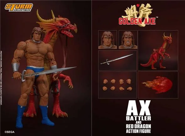 1/12 GOLDEN AXE - AXE BATTLER & RED DRAGON