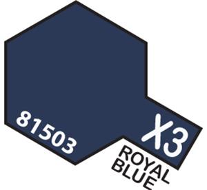 TAMIYA 81503 MINI 10ML X-3 ROYAL BLUE