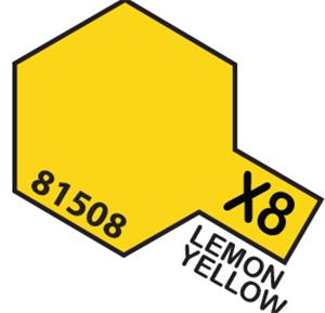 TAMIYA 81508 MINI 10ML X-8 LEMON YELLOW