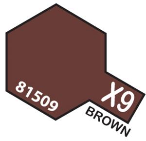 TAMIYA 81509 MINI 10ML X-9 BROWN