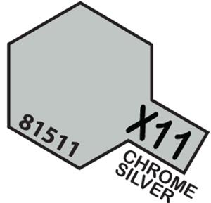 TAMIYA 81511 MINI 10ML X-11 CHROME SILVER