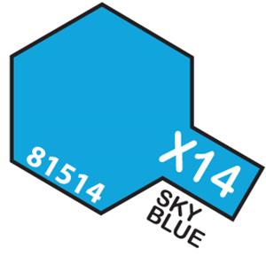 TAMIYA 81514 MINI 10ML X-14 SKY BLUE