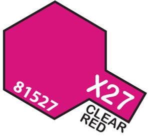 TAMIYA 81527 MINI 10ML X-27 CLEAR RED