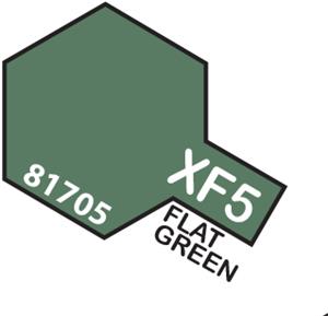 TAMIYA 81705 MINI 10ML XF-5 FLAT GREEN