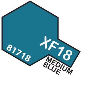 TAMIYA 81718 MINI 10ML XF-18 MEDIUM BLUE