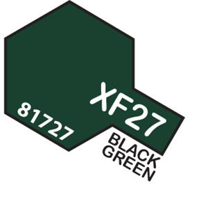 TAMIYA 81727 MINI 10ML XF-27 BLACK GREEN