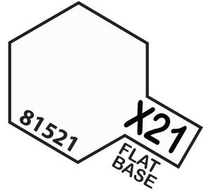 TAMIYA 81521 MINI 10ML X-21 FLAT BASE