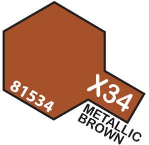 TAMIYA 81534 MINI 10ML X-34 METALLIC BROWN