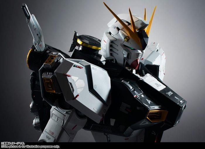 METAL STRUCTURE RX-93 NU GUNDAM +  OPTION PARTS FIN FUNNEL