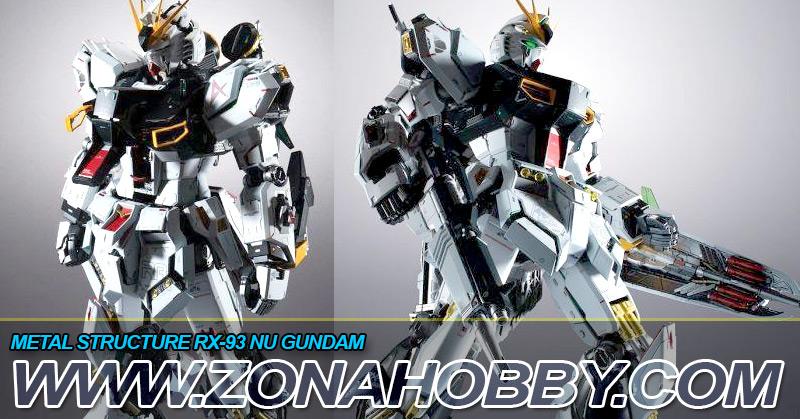 METAL STRUCTURE RX-93 NU GUNDAM +  OPTION PARTS FIN FUNNEL