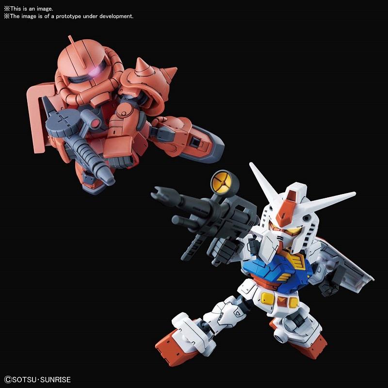 SD CROSS SILHOUETTE RX-78-2 & ZAKU 2 SET