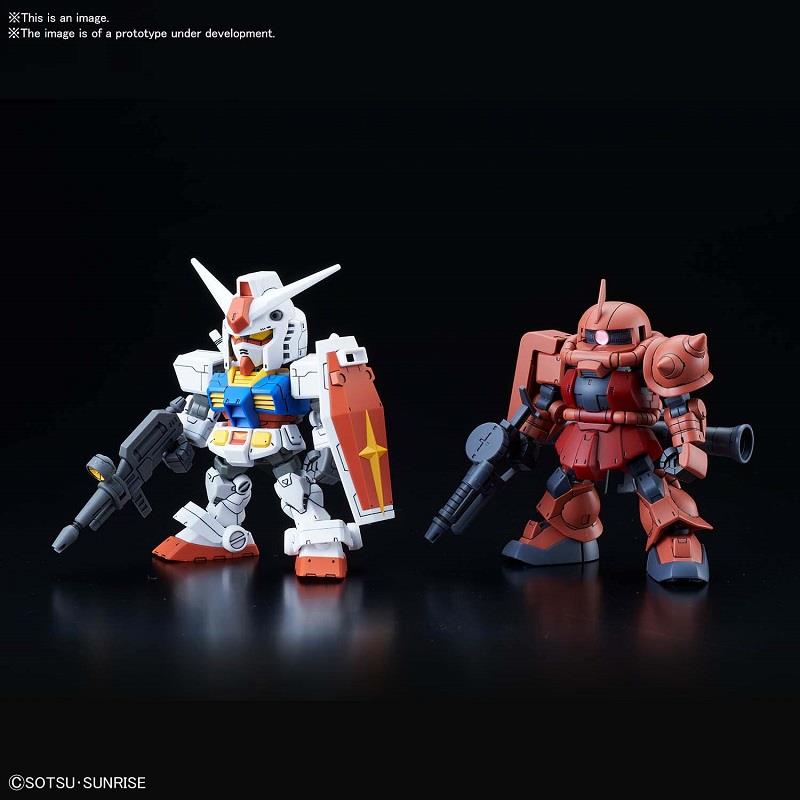 SD CROSS SILHOUETTE RX-78-2 & ZAKU 2 SET