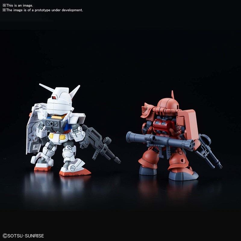SD CROSS SILHOUETTE RX-78-2 & ZAKU 2 SET