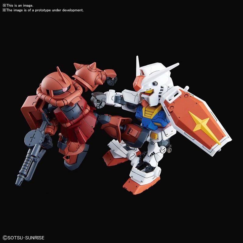 SD CROSS SILHOUETTE RX-78-2 & ZAKU 2 SET