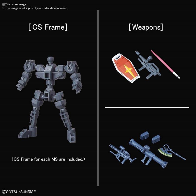 SD CROSS SILHOUETTE RX-78-2 & ZAKU 2 SET
