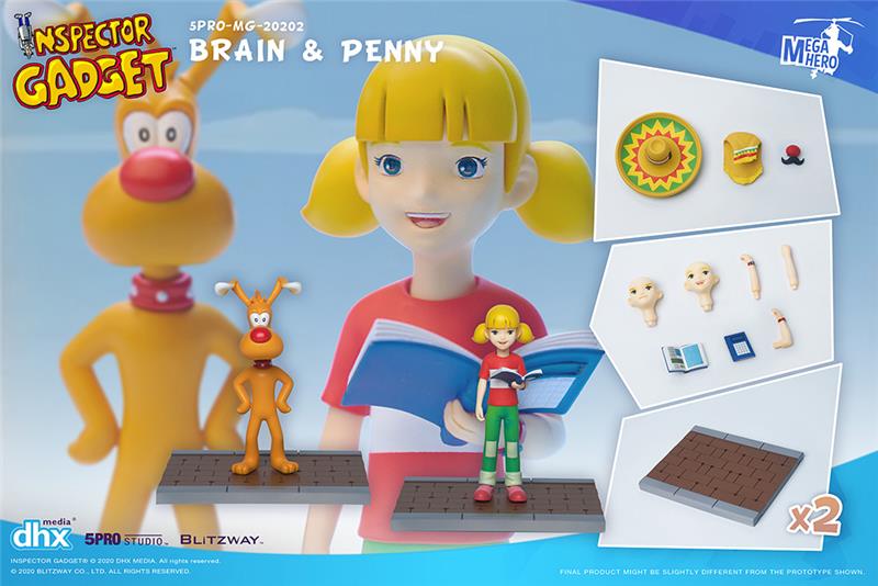 1/12 INSPECTOR GADGET BRAIN & PENNY ANIME